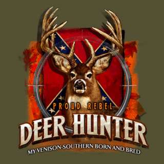 Buckwear T Shirt NEW Proud Rebel   Deer Hunter  