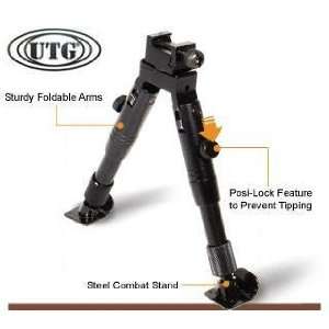  UTG Bipod, SWAT/Combat Profile, Adjustable Height, Steel 
