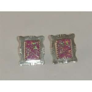  Navajo Indian Jewelry Opal Earrings   ER 0035 Sports 