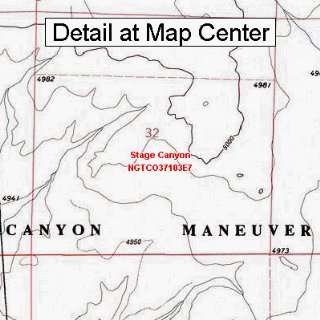 USGS Topographic Quadrangle Map   Stage Canyon, Colorado (Folded 