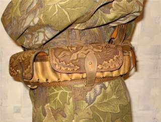 New Luxury Leather Bandolier,Ammunition Cartridge belt,German 