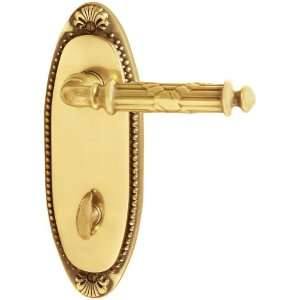   Beaded 3 3/8 Center Privacy Deadbolt with Thumbturn and Beaded Plate