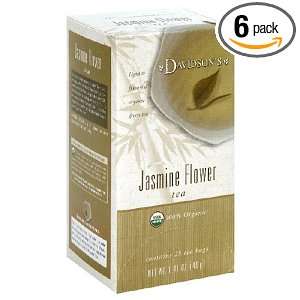 Davidsons Tea Jasmine Flower, 25 Count Tea Bags (Pack of 6)  