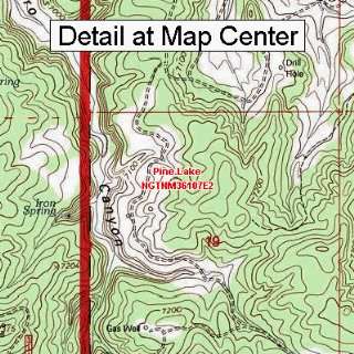   Topographic Quadrangle Map   Pine Lake, New Mexico (Folded/Waterproof