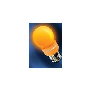 Sylvania LED lamp in A15 shape, emitting yellow light, medium screw 