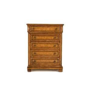  Larkspur Drawer Chest in Distressed Burnished Caramel 