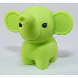  Elephant Japanese Animal Erasers. 2 Pack. Green Toys 