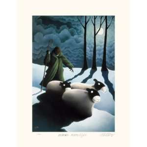    Winter Moonlight by Mackenzie Thorpe, 17x23