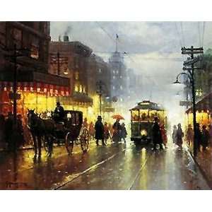  G. Harvey   The Broadway Trolley Artists Proof