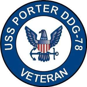  US Navy USS Porter DDG 78 Ship Veteran Decal Sticker 3.8 