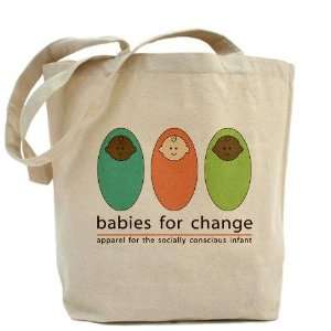 quot;babies for changequot; tote bag Humor Tote Bag by 