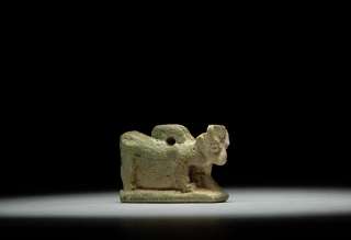 Ancient Egyptian Faience Apis Bull amulet  