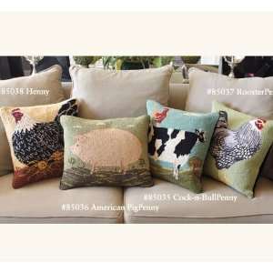  Farm Fresh Hooked Pillows   Henny Penny