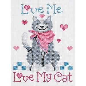  Janlynn Love Me, Love My Cat Cntd X Stitch Kit