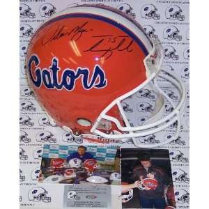 Tim Tebow & Urban Meyer Hand Signed Florida Gators Authentic Helmet 
