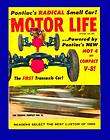 MOTOR LIFE OCT 1960,PONTIAC V8,TRANSAXLE CAR,TEMPEST,OC​TOBER,HOT 