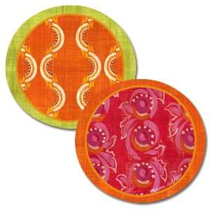  2 Assorted Madisons Garden Eco Bamboo Salad Plate 
