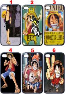 Luffy One Piece Anime Manga Apple iPhone 4 Case (Black)  