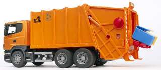 Bruder Toys Scania R Series Garbage Truck Orange NEW  
