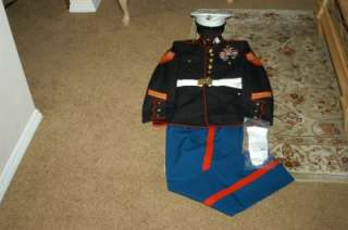US Marine Corps Dress Blue Uniform 44L NWT RECON USMC  