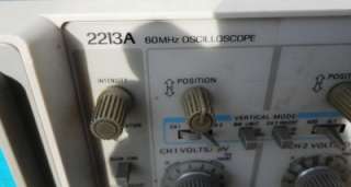 Tektronix Model 2213A 60MHz Oscilloscope Used Condition  
