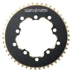 DOUBLE TRACK CHAINRING BLACK GOLD 