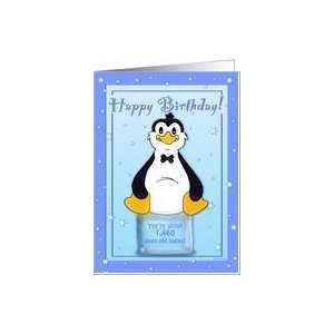   4th Birthday   Penguin on Ice Cool Birthday Facts Card Toys & Games