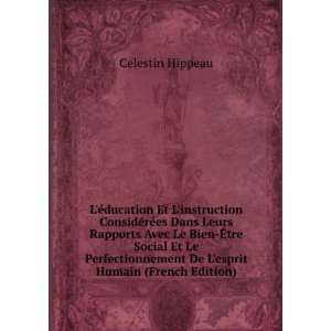   De Lesprit Humain (French Edition) Celestin Hippeau Books