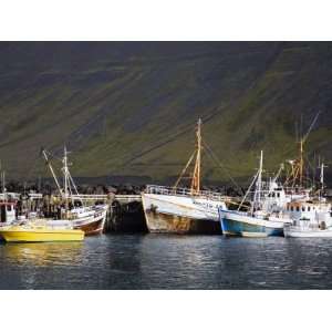 Fishing Vessels, Port of Isafjordur, West Fjords Region, Iceland 