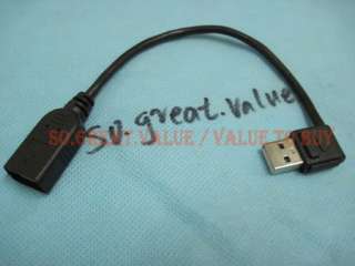 USB 2.0 90 degree(Right angle) A male to A Female converter 