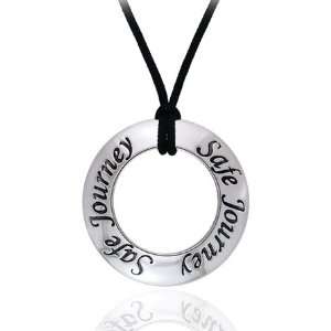 Safe Journey Adventure Words of Power Sterling Silver Affirmation Ring 
