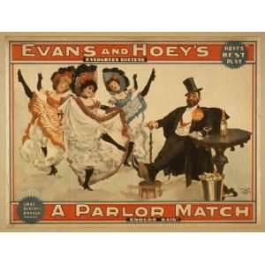  Poster Evans and Hoeys evergreen success, A parlor match 