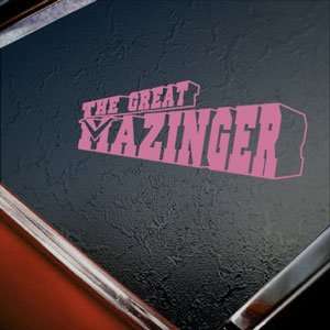  The Great Mazinger Pink Decal Car Truck Window Pink 