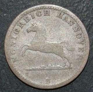 Hannover   Georg V   1 Groschen   1859 B   silver coin  