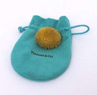 TIFFANY & CO. 18K GOLD SEA URCHIN PIN BROOCH  