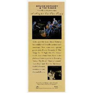  1990 Bruce Hornsby A Night On The Town Album Promo Print 