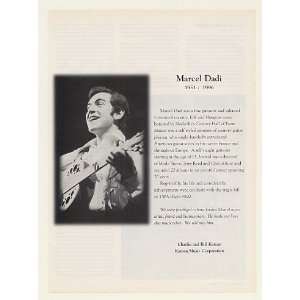  1996 Marcel Dadi Tribute Kaman Music Photo Print Ad (47985 