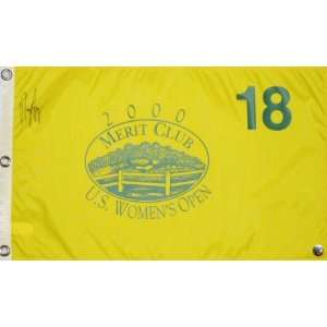   Signed 2000 Merit Club US Womens Open Pin Flag