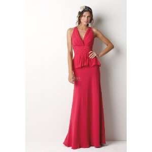   Satin Formal Bridesmaid Prom Dress Holiday Gown 