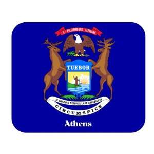  US State Flag   Athens, Michigan (MI) Mouse Pad 