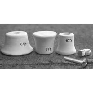 Ceramic bisque unpainted (1) drawer knob #871 medium incl. hardware 1 