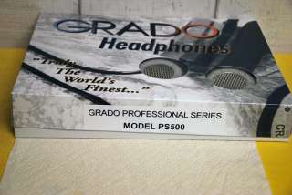 NEW GRADO PROFESSIONAL SERIES PS500 HEADPHONES  
