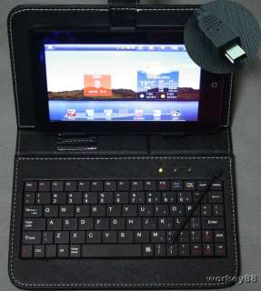BLACK 8 8 inch Keyboard case cover MINI mini USB+stylus Android 