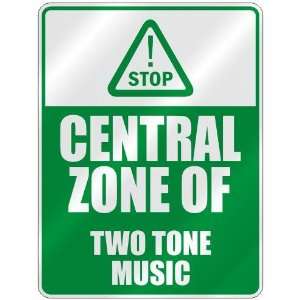  STOP  CENTRAL ZONE OF TWO TONE  PARKING SIGN MUSIC