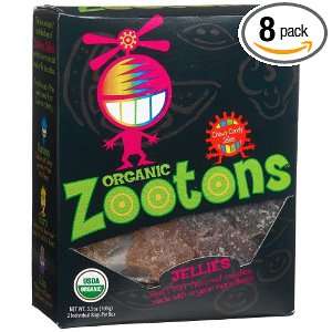 Zootons Organic Jellies, 3.5 Ounce Boxes (Pack of 8)  