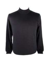 Royal Cashmere RC 904 Lupetto Uomo Black Mockneck Mens Sweater