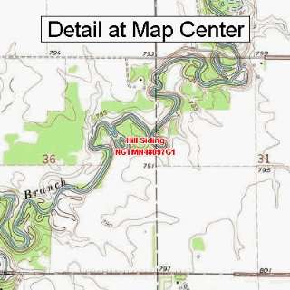  USGS Topographic Quadrangle Map   Hill Siding, Minnesota 