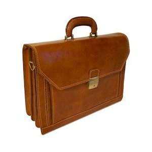   Floto Venezia Brown Briefcase Attache Lap top Case