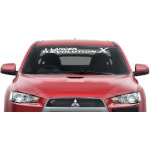  Mitsubishi Lancer Evo X Windshield Banner Wall Decal 36x3 