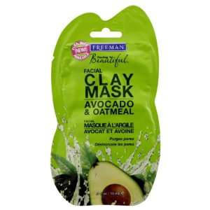  Freeman Clay Mask, Facial, Avocado & Oatmeal 0.5 fl oz (15 